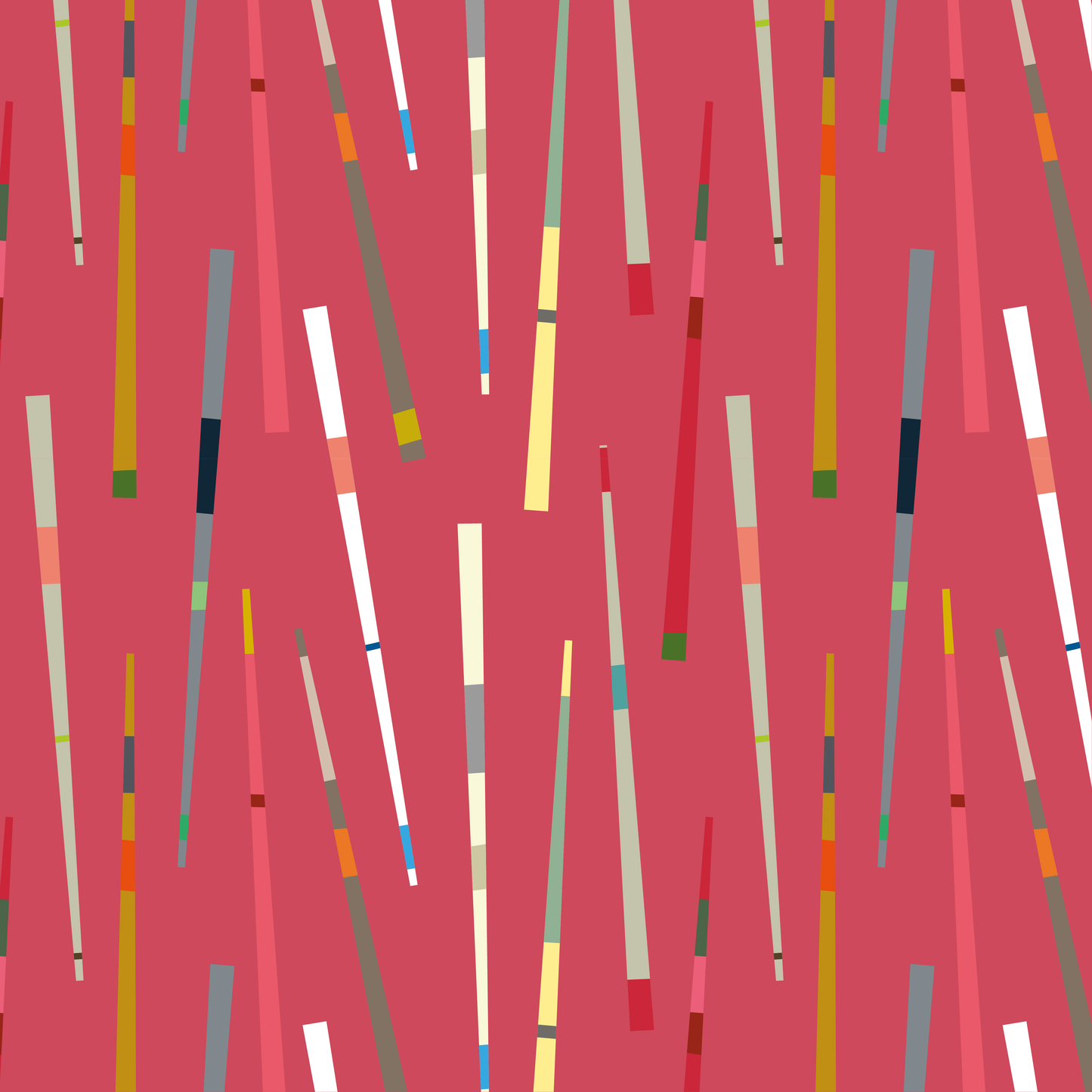 Chopsticks Fabric Deep Pink