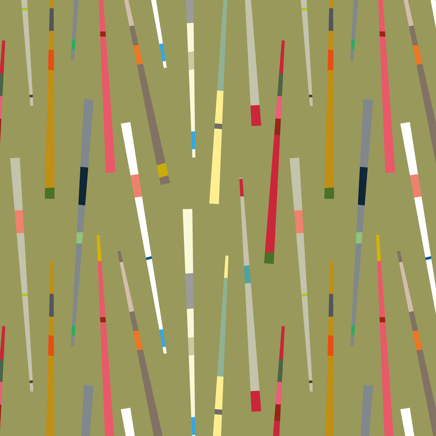 Chopsticks Fabric Olive