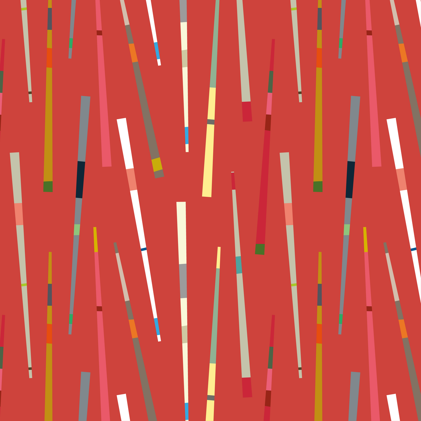 Chopsticks Fabric Blood Orange