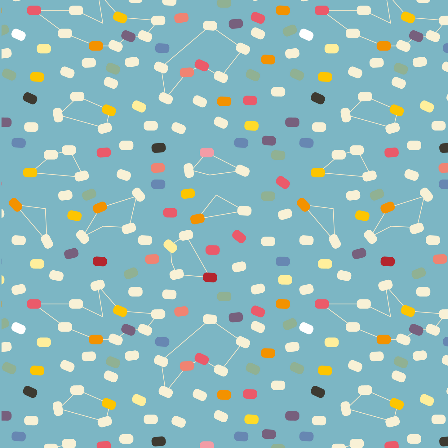Germs Fabric Sky Blue