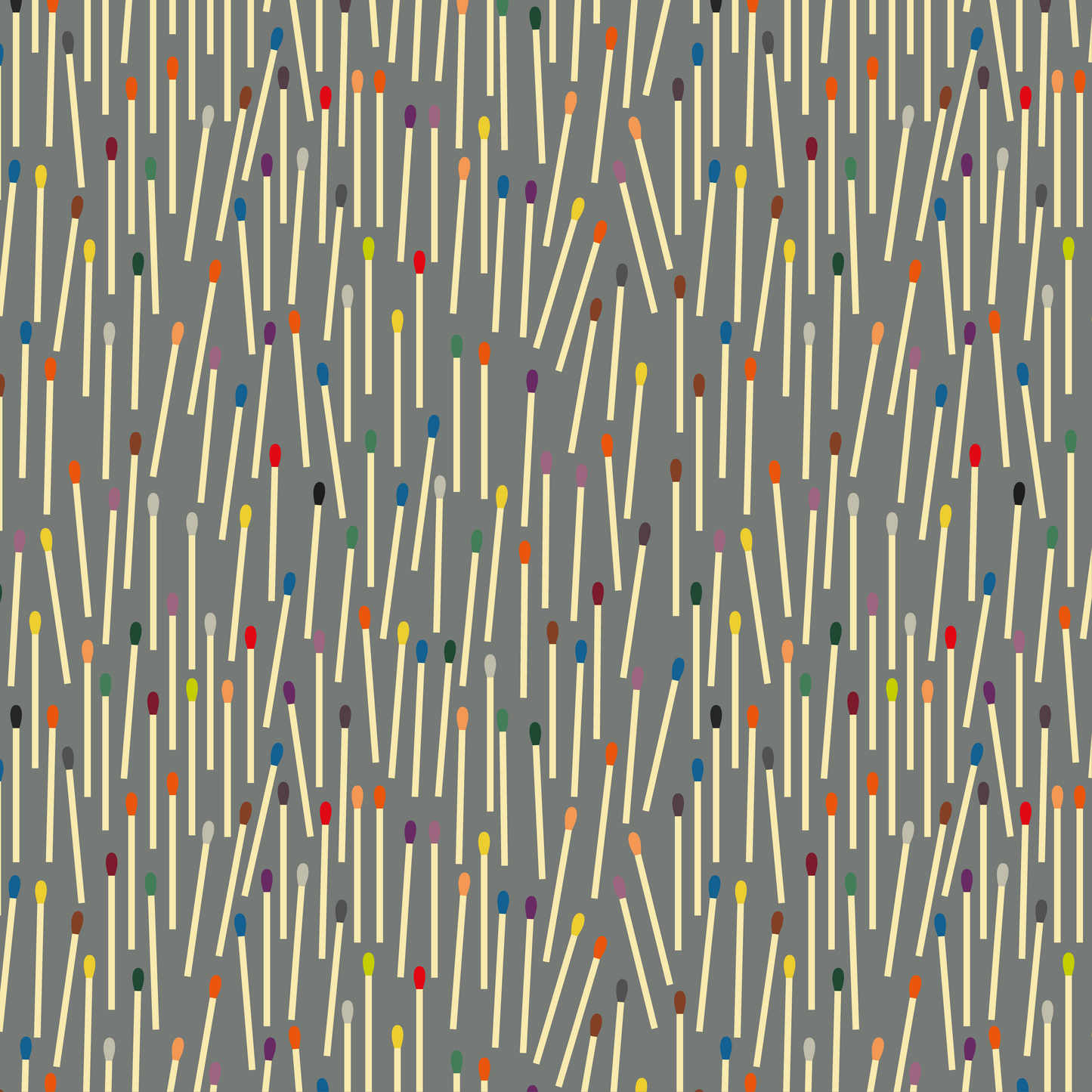Matchsticks Fabric Grey