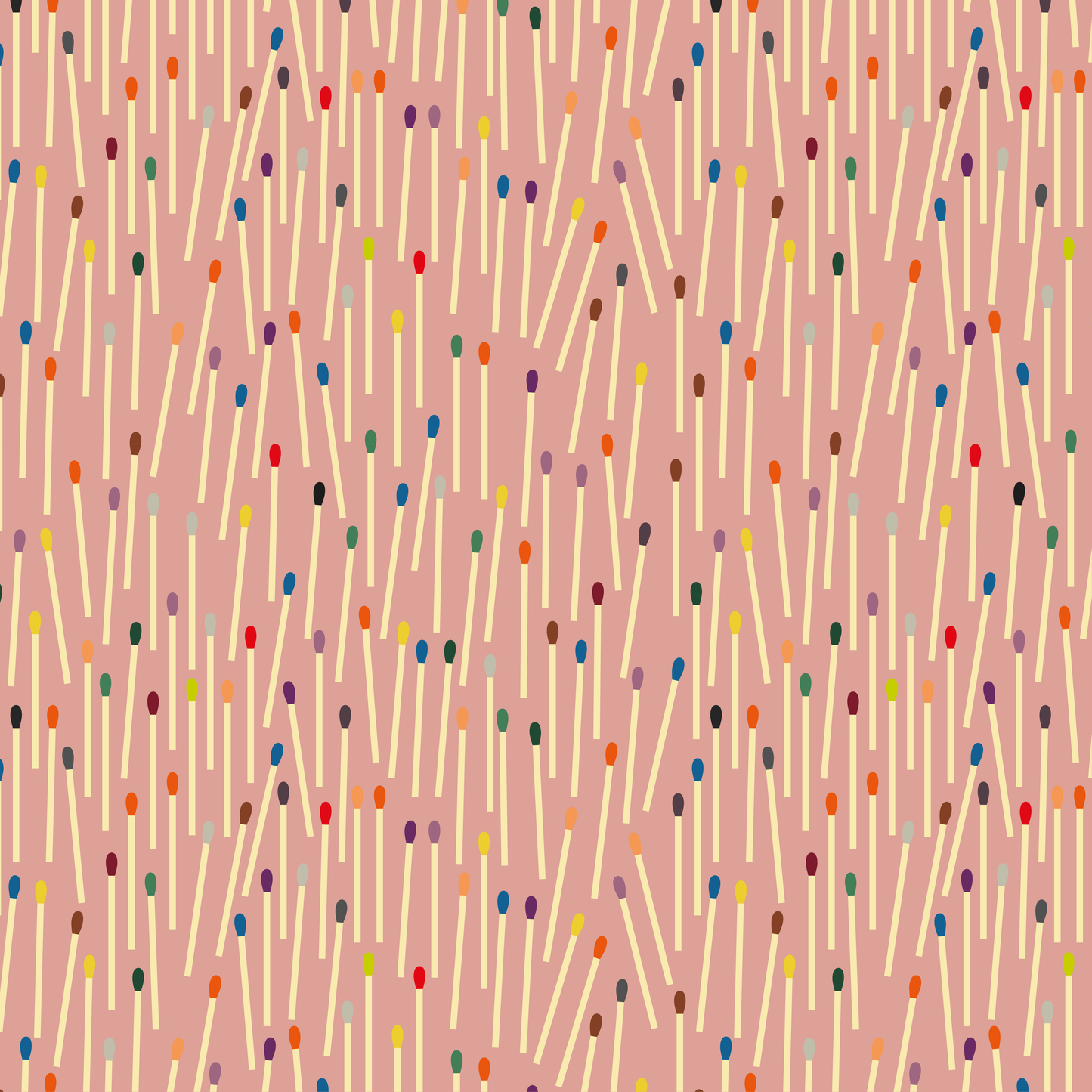 Matchsticks Fabric Salmon
