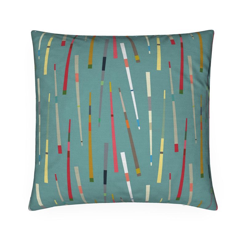 Chopsticks Cushion Turquoise