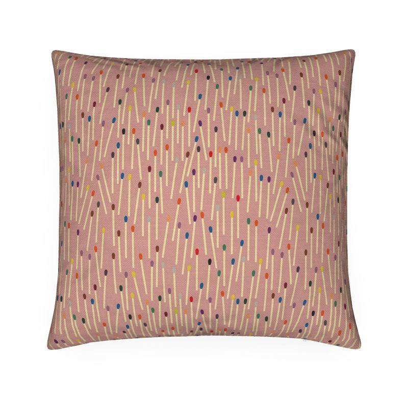 Matchsticks Cushion Salmon