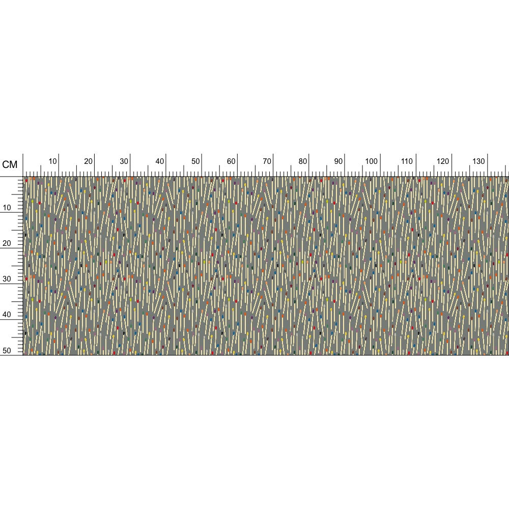 Matchsticks Fabric Grey