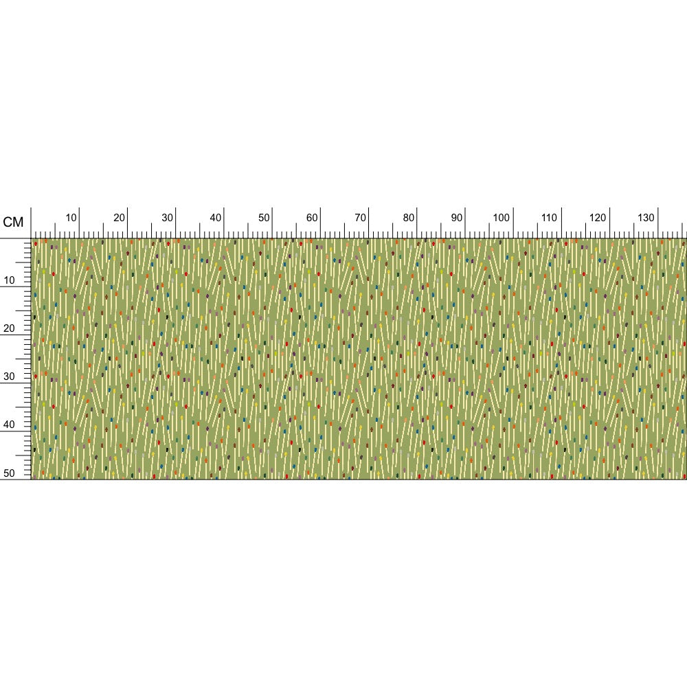 Matchsticks Fabric Olive