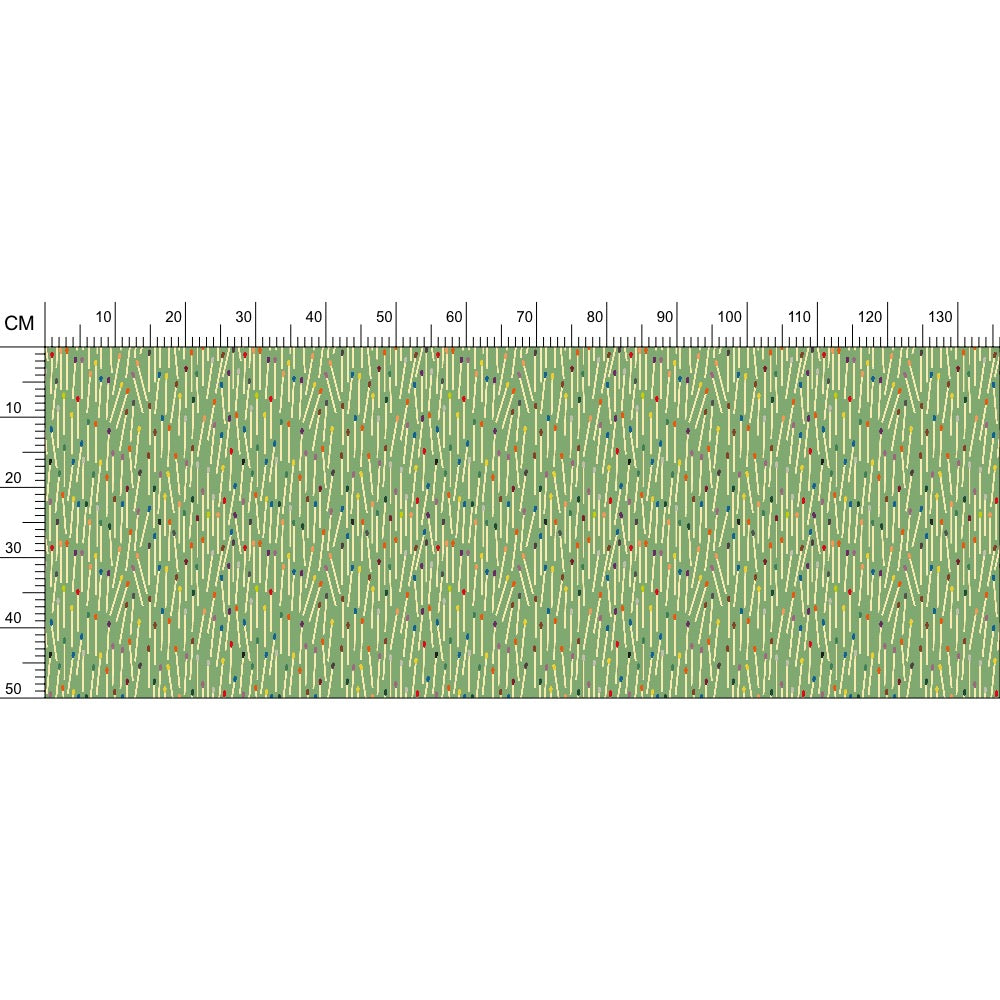 Matchsticks Fabric Apple