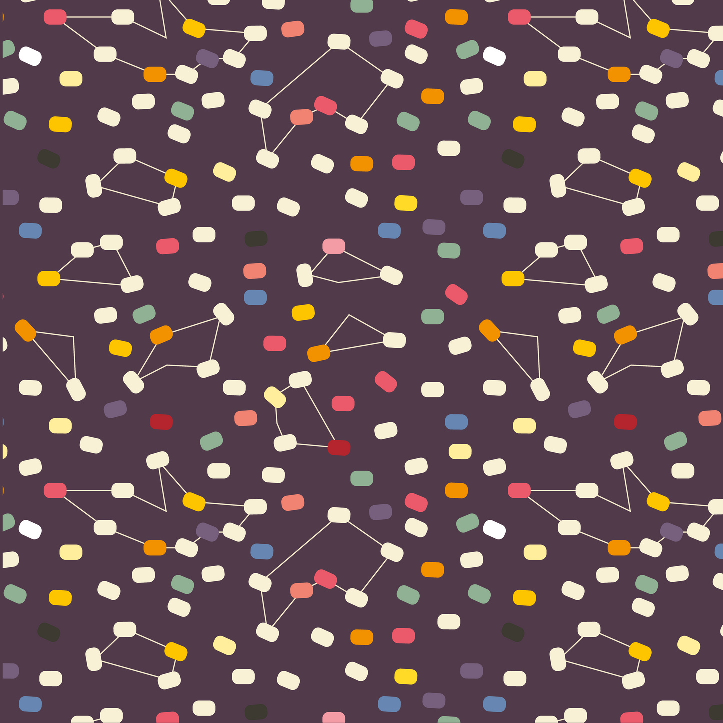 Germs Fabric Aubergine