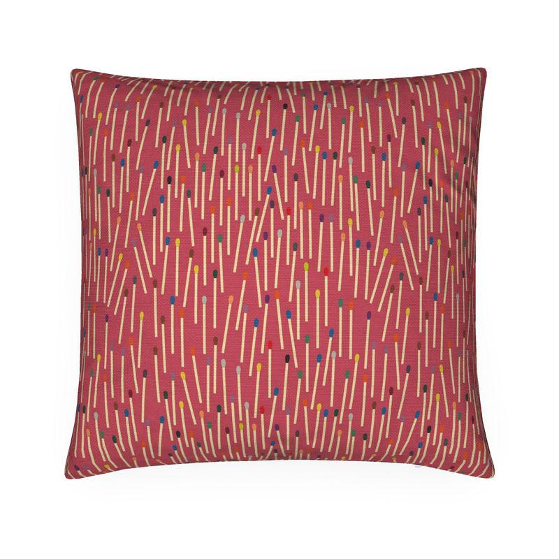 Matchsticks Cushion Deep Pink