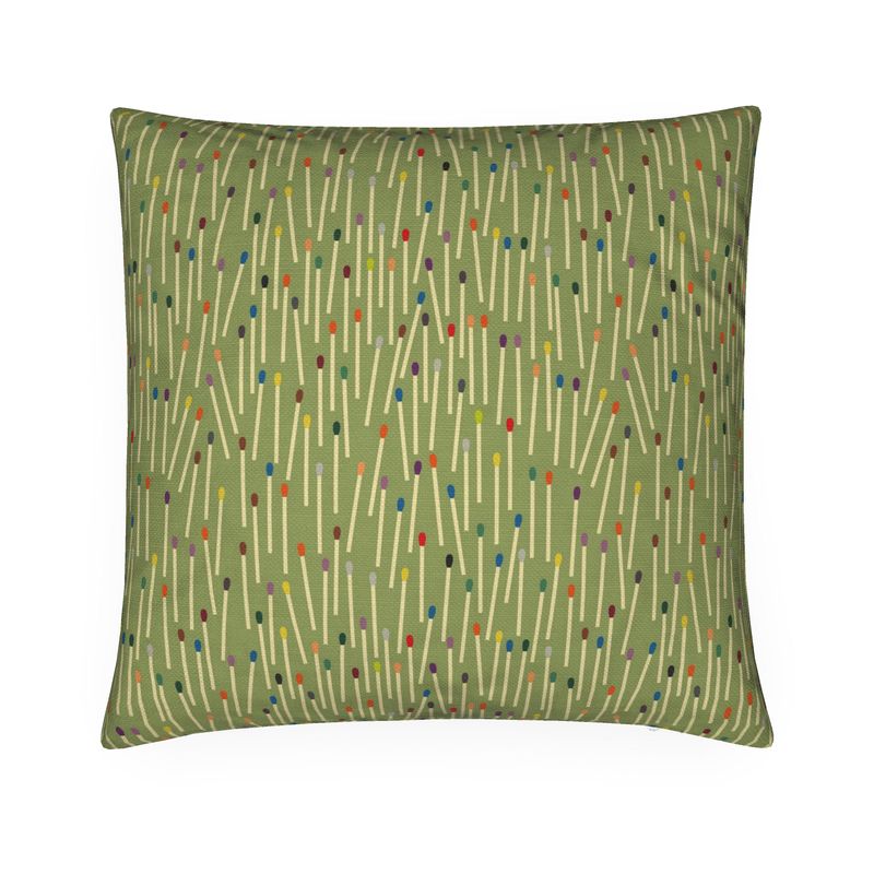 Matchsticks Cushion Olive