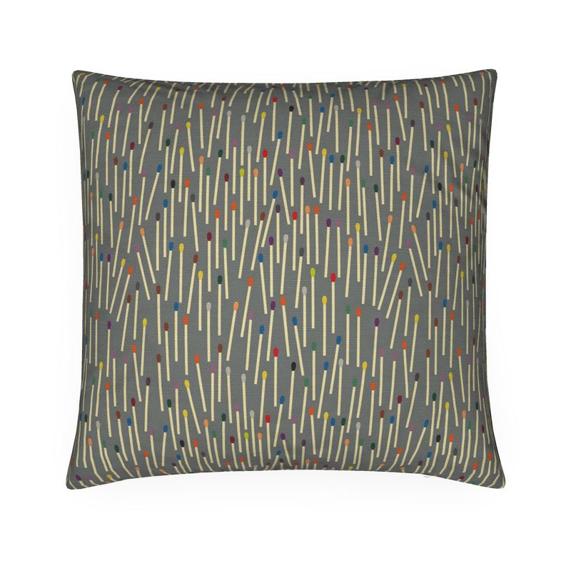 Matchsticks Cushion Grey