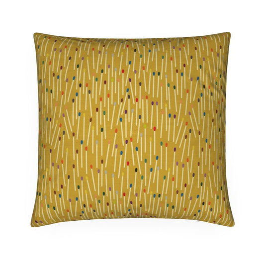 Matchsticks Cushion Mustard