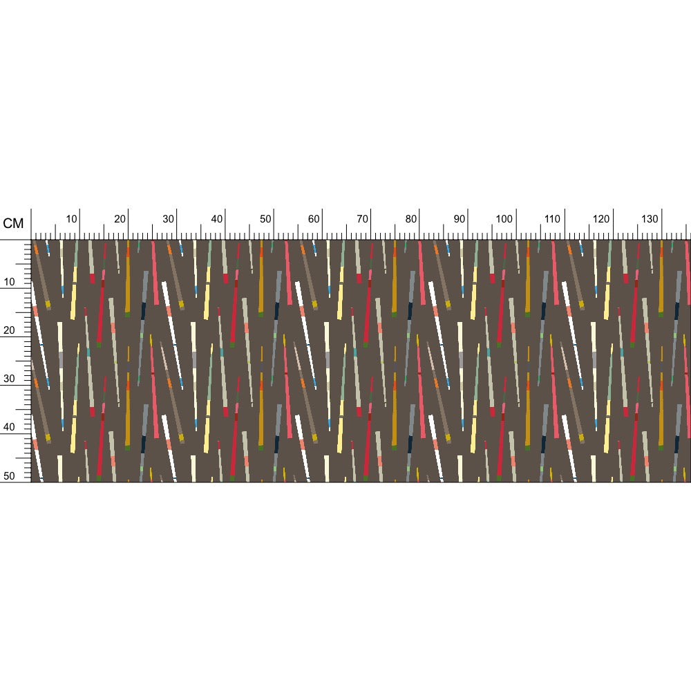 Chopsticks Fabric Brown