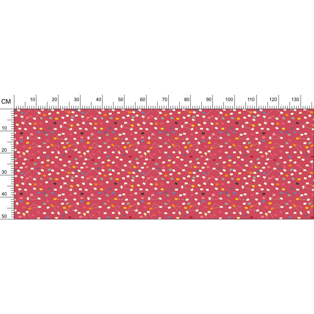 Germs Fabric Deep Pink